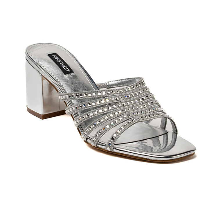SANDALIA NINE WEST FRISKY2 SILVER-CRYSTAL