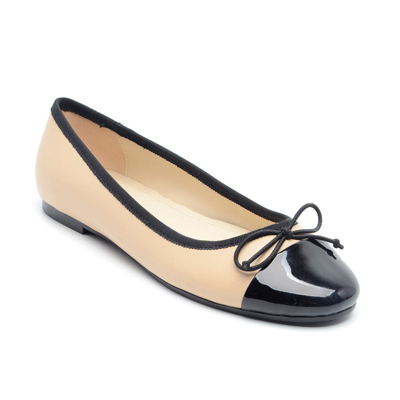 BALLERINA NINE WEST PROSEP TAN/BLACK
