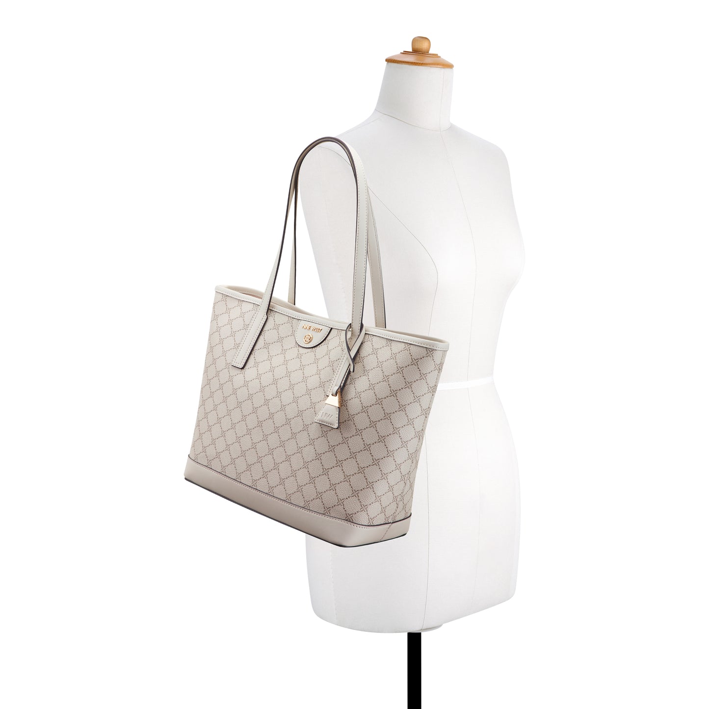 CARTERA NINE WEST TEAGAN MUSHROOM LOGO/MILK