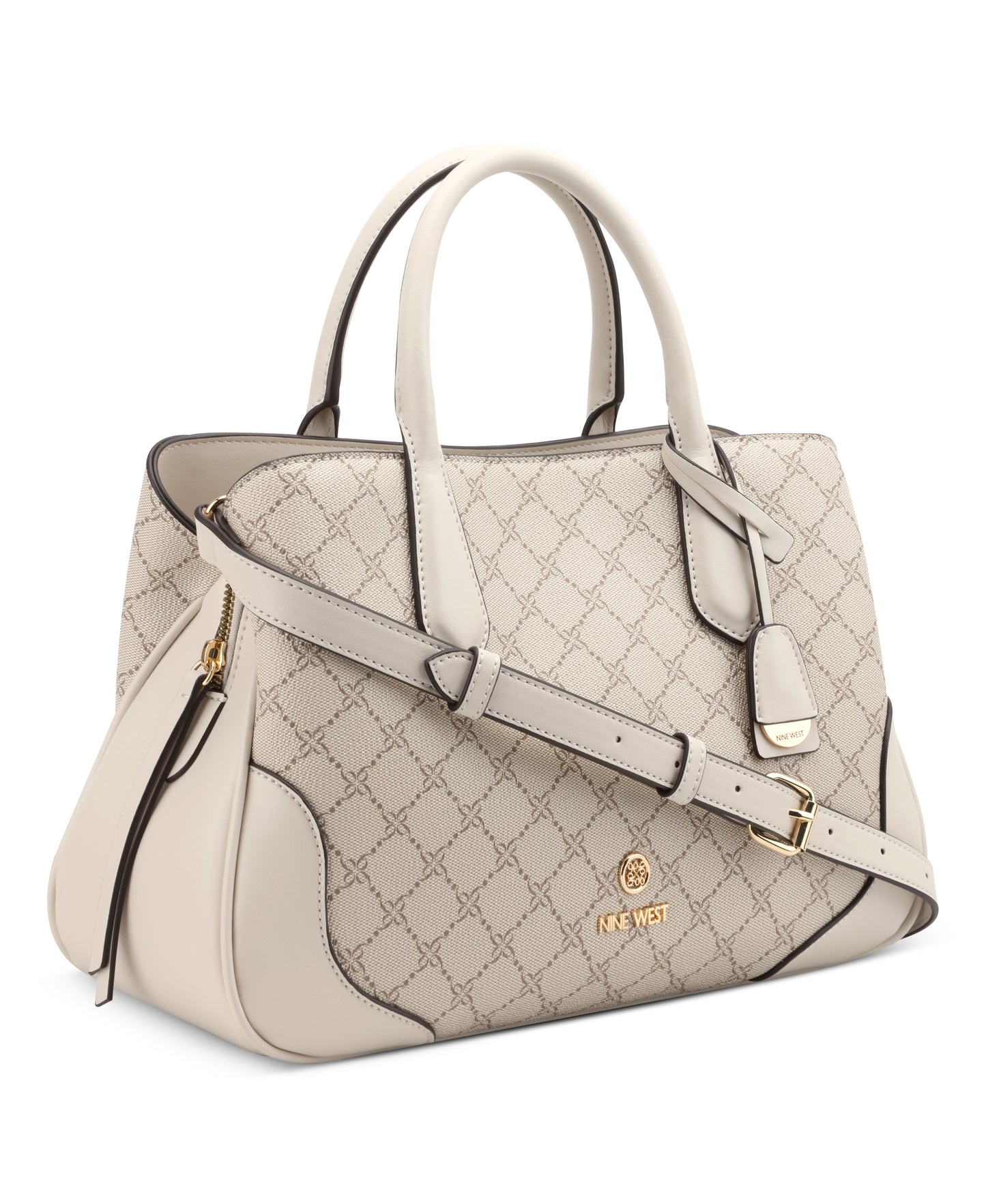 CARTERA NINE WEST BLOOMFIELD MUSHROOM LOGO/MILK