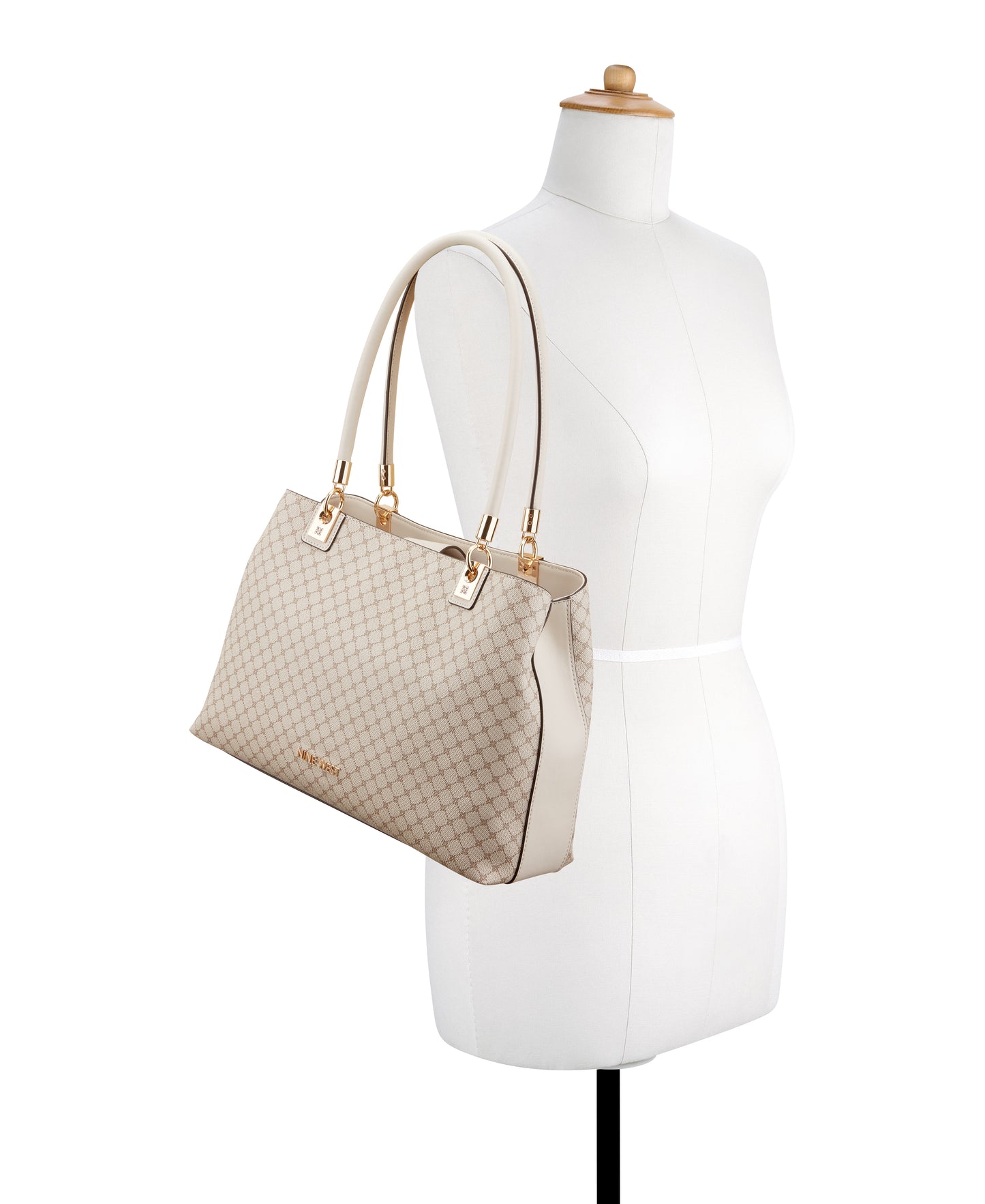 CARTERA NINE WEST DONELLA MUSHROOM LOGO/MILK