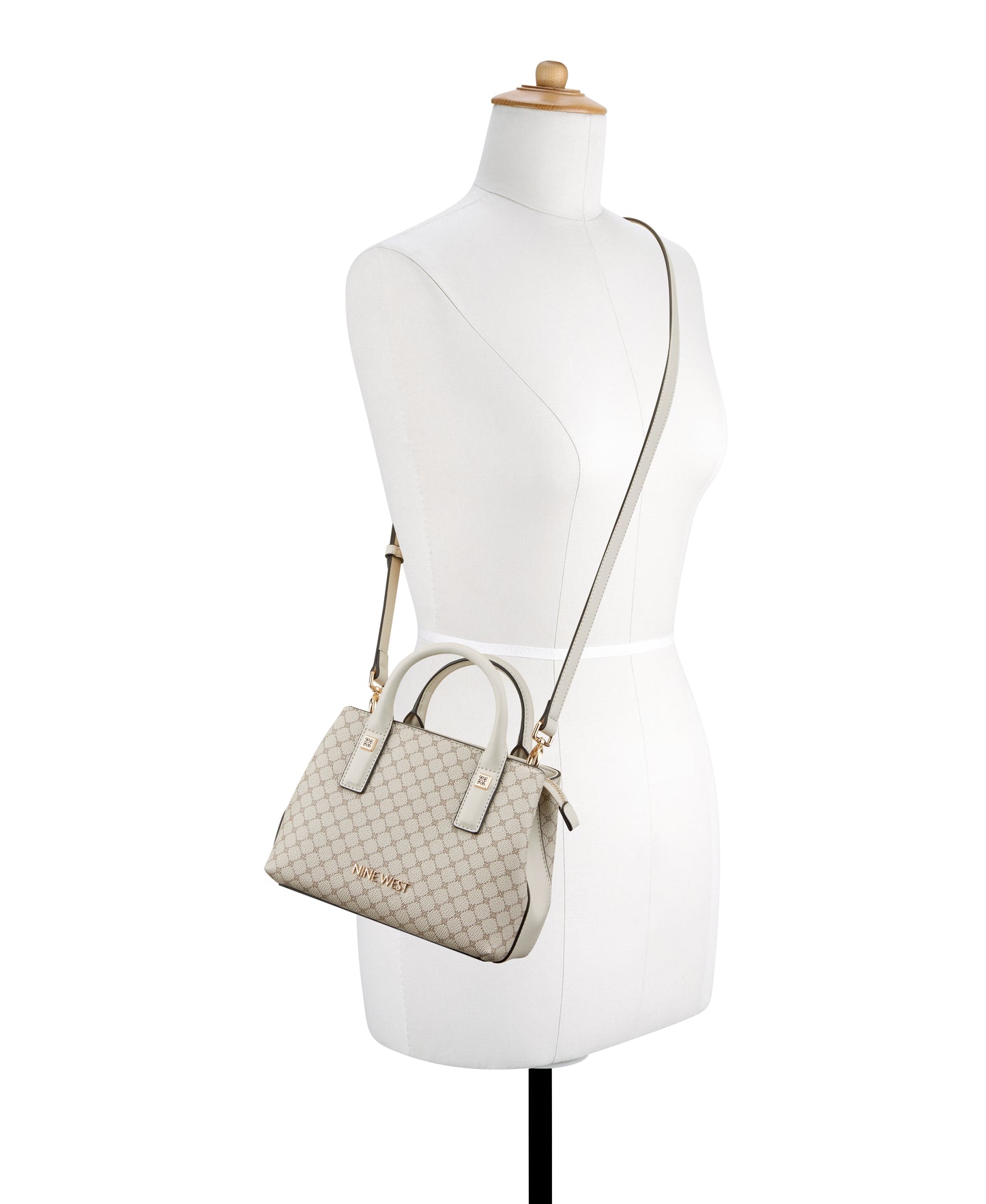 CARTERA NINE WEST DONELLA MUSHROOM LOGO/MILK