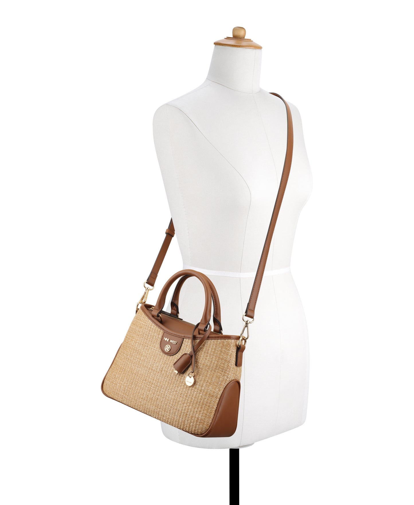 CARTERA NINE WEST KILEY NATURAL/SADDLE TAN