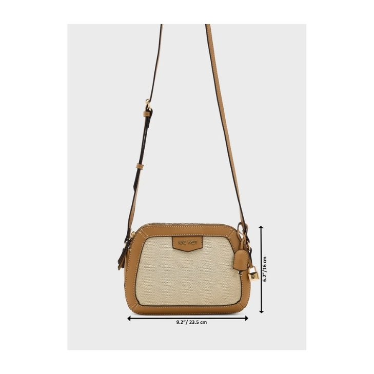 CARTERA NINE WEST CIBRINA NATURAL/DARK CAMEL