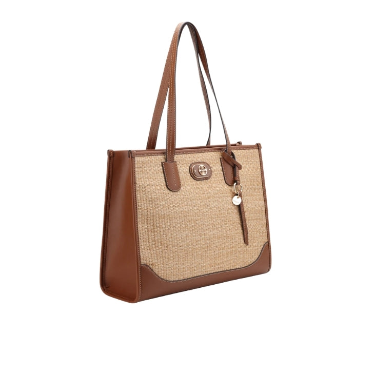 CARTERA NINE WEST ELY NATURAL/SADDLE TAN
