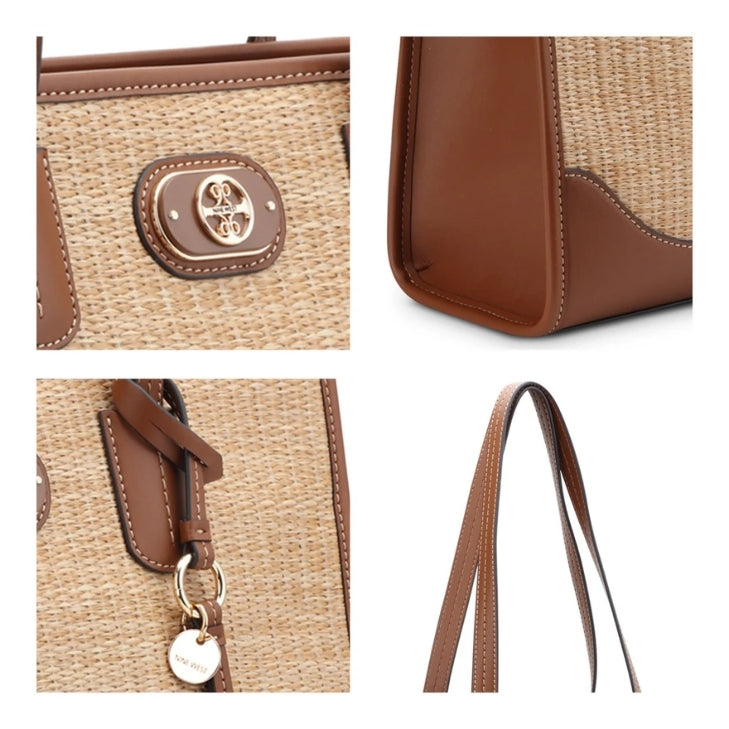 CARTERA NINE WEST ELY NATURAL/SADDLE TAN