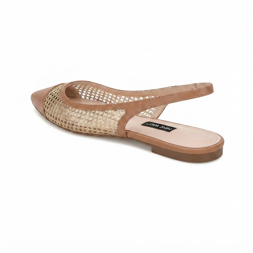 BNW-RUBY FLAT NINE WEST MOCHA MOOSE