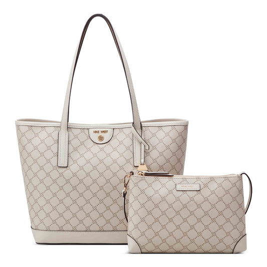 CARTERA NINE WEST TEAGAN MUSHROOM LOGO/MILK