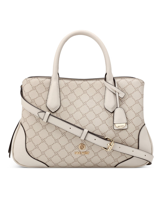 CARTERA NINE WEST BLOOMFIELD MUSHROOM LOGO/MILK