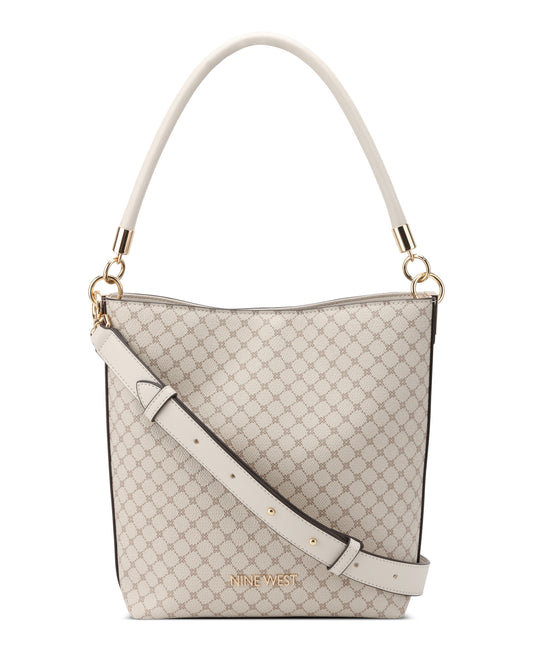 CARTERA NINE WEST DONELLA MUSHROOM LOGO/MILK