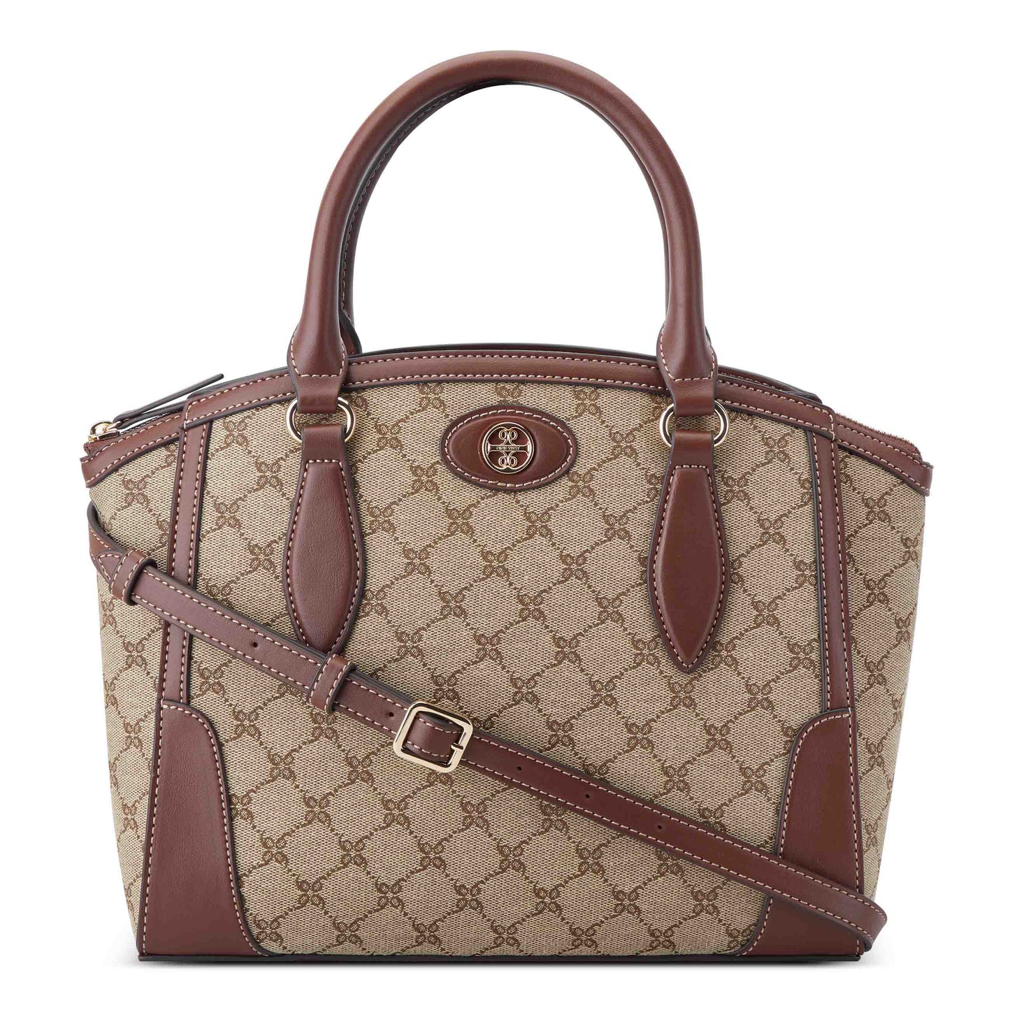 CARTERA NINE WEST INNES MOCHA LOGO/MAHOGANY