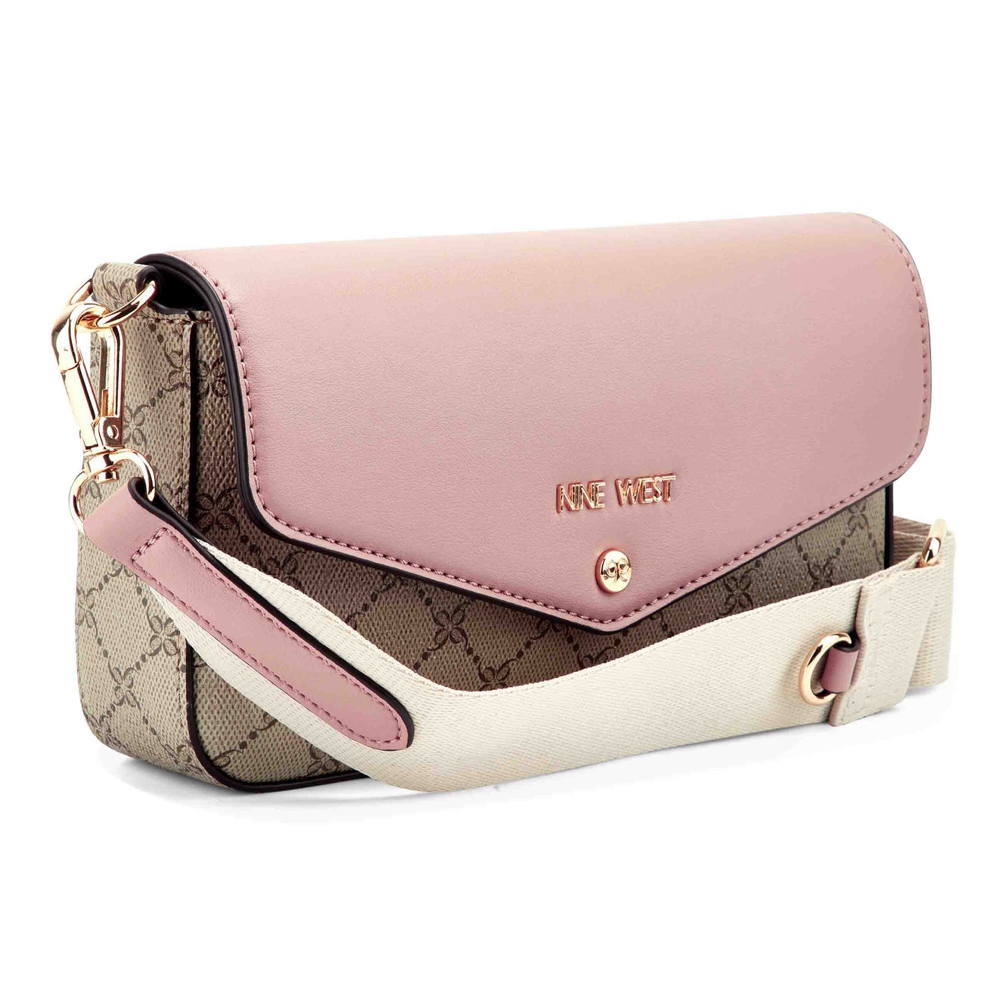 CARTERA NINE WEST PEACHES BEIGE LOGO/DUSK