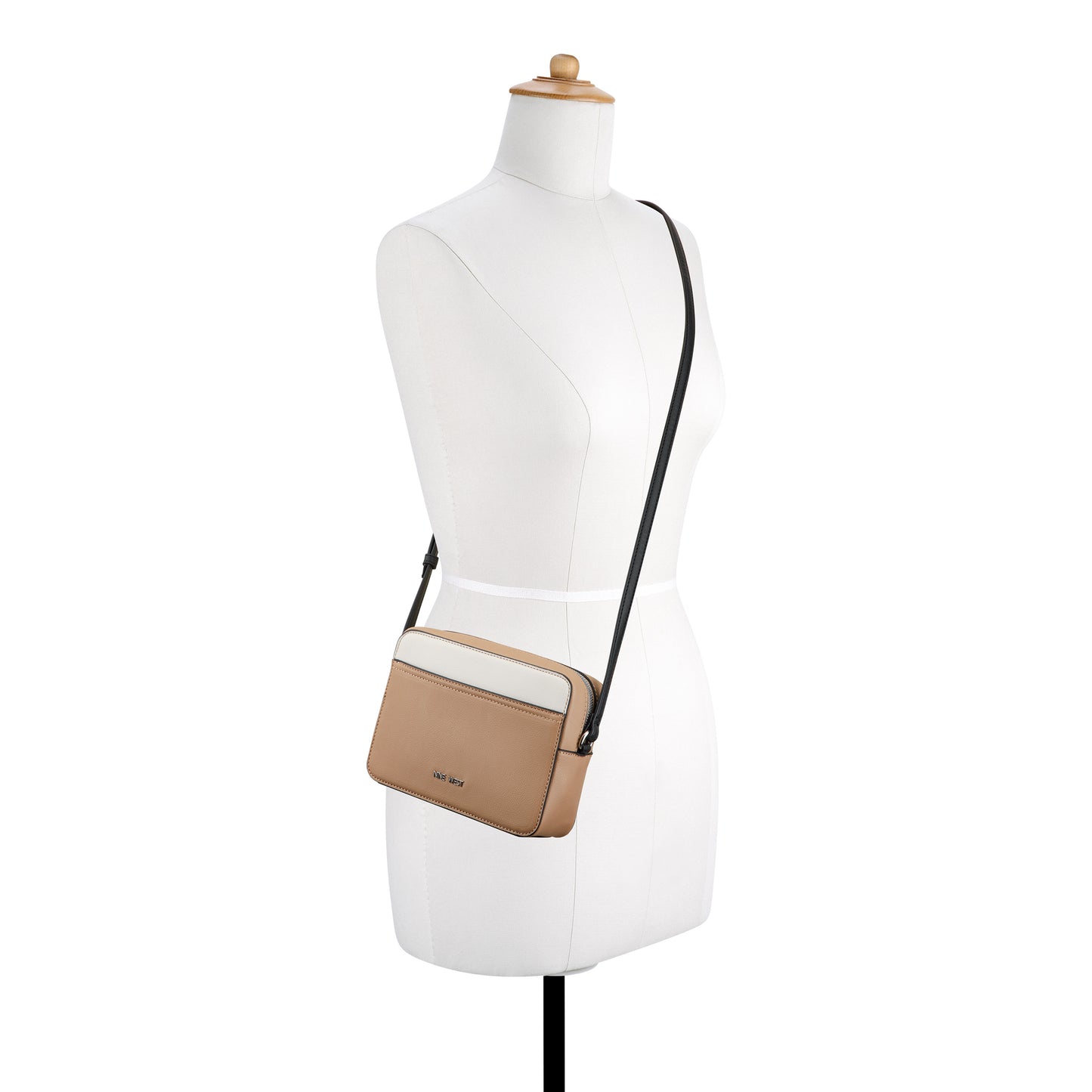 CARTERA NINE WEST BOWIE DK KHAKI/BLACK MULTI