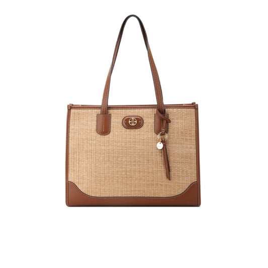 CARTERA NINE WEST ELY NATURAL/SADDLE TAN