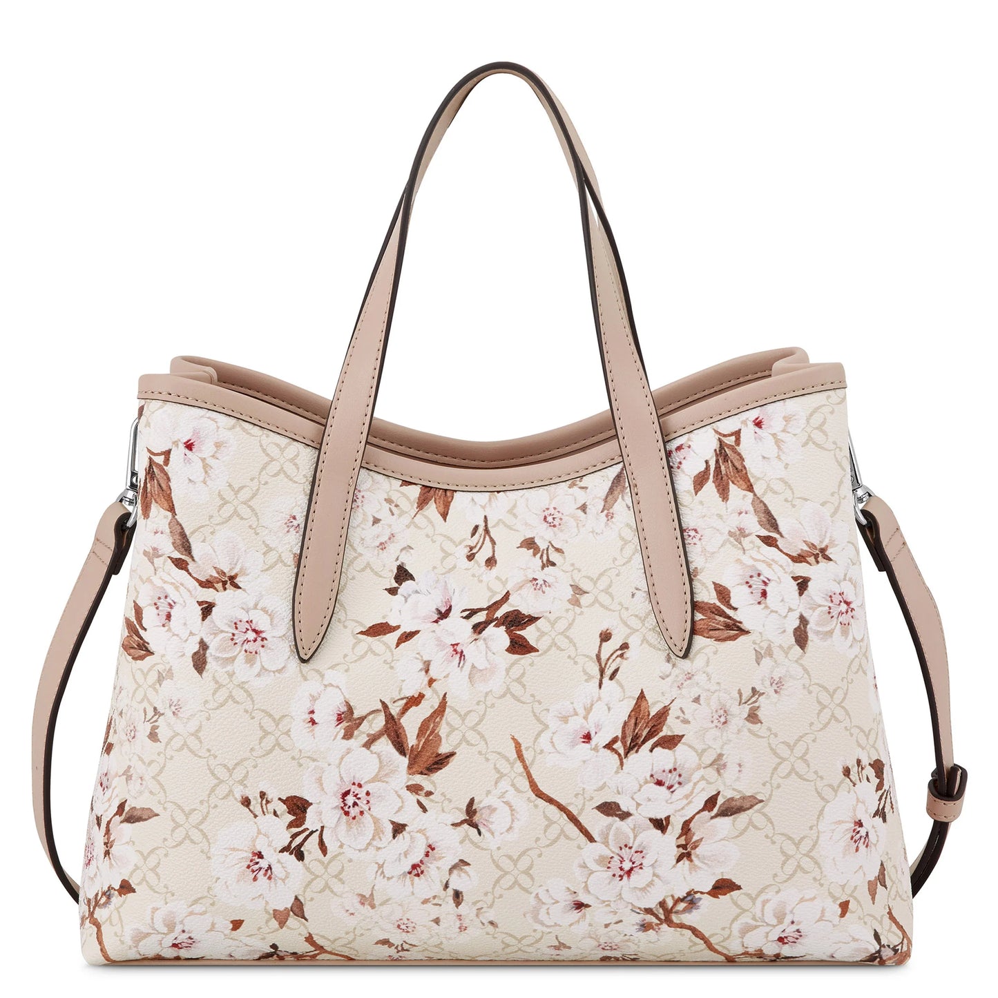 CARTERA NINE WEST CREAM LOGO FLORAL