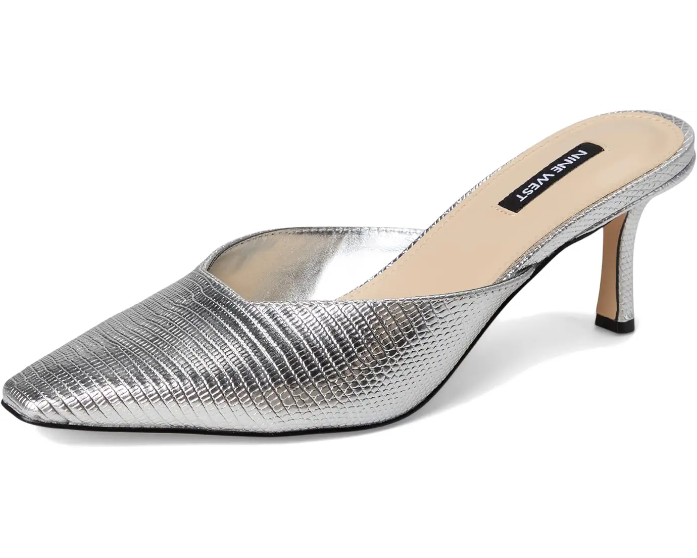 TACÓN NINE WEST SILVER