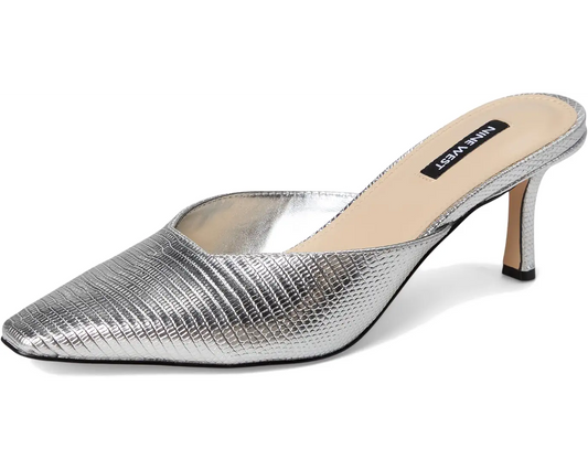 TACÓN NINE WEST SILVER