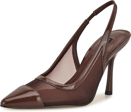 TACÓN NINE WEST BROWN