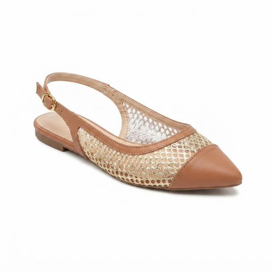 BNW-RUBY FLAT NINE WEST MOCHA MOOSE