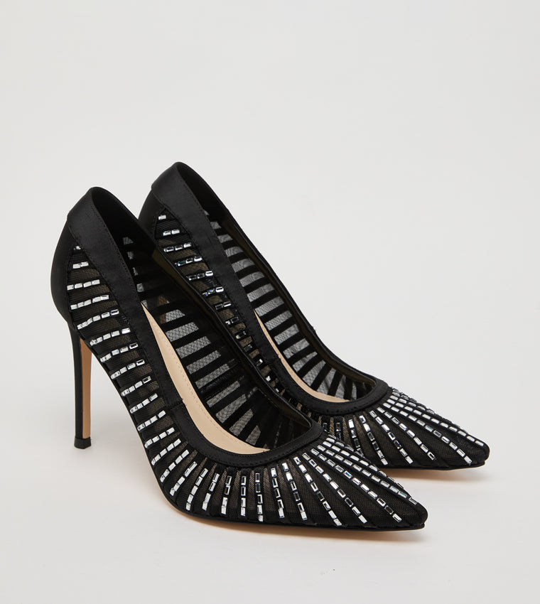 WNFERESAH2-BLK02 TACÓN NINE WEST BLACK