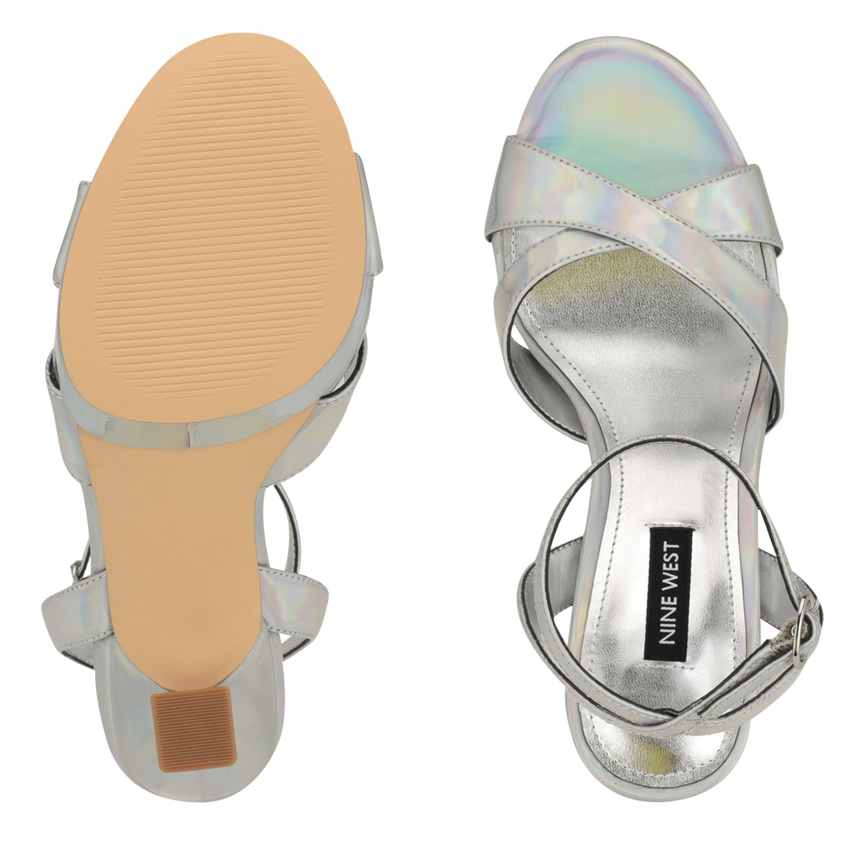 SANDALIA NINE WEST JESSIE3 IRIDESCENTE