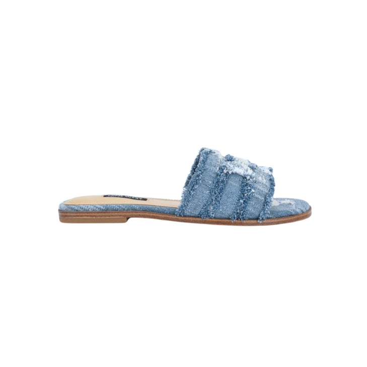 SANDALIA NINE WEST GERMANNY7 NATURAL/BLUE