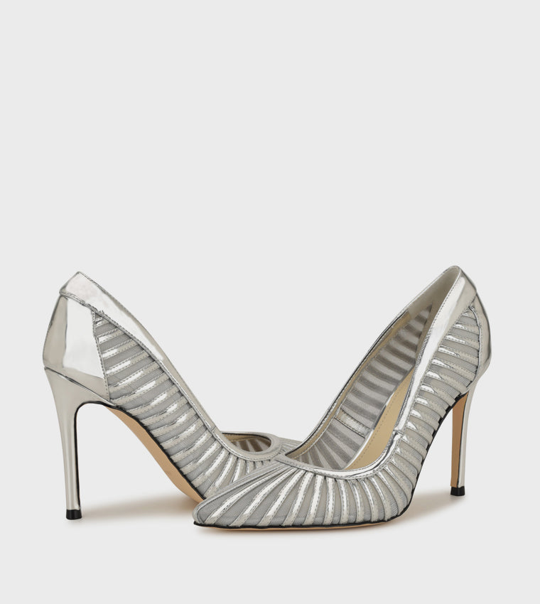 WNFERESA3-SIL01 TACÓN NINE WEST SILVER