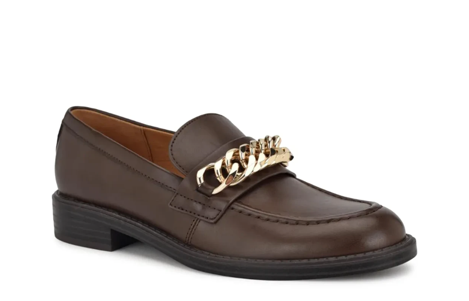 MOCASIN NINE WEST SASAH3 DK BROWN